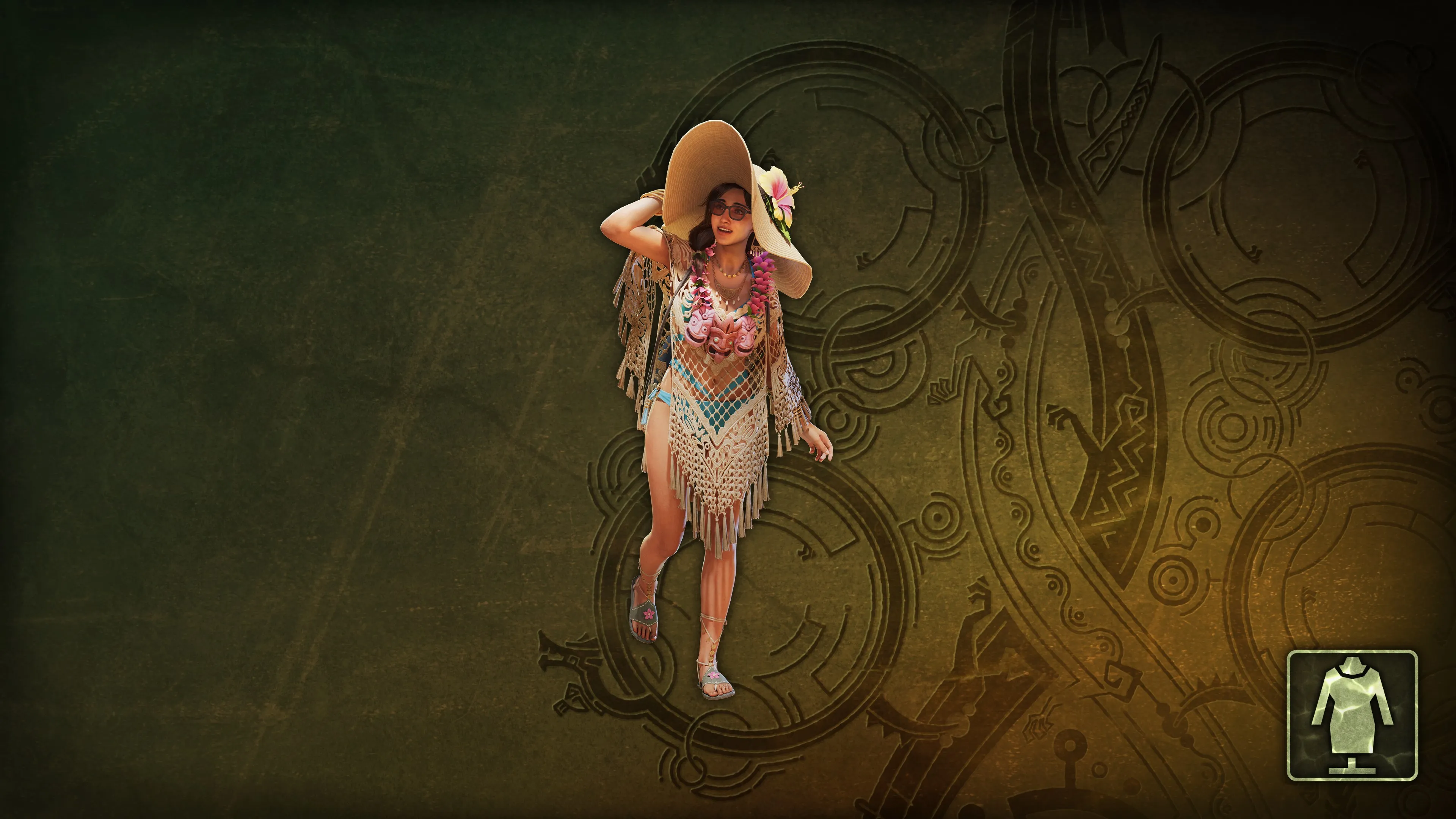 Костюм Альмы: летнее пончо