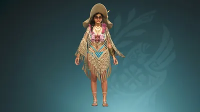 Костюм Альмы: летнее пончо — скриншот 1