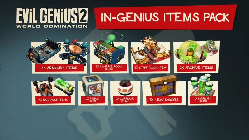 Evil Genius 2: In-Genius Items Pack