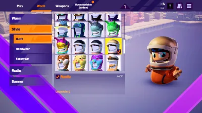 Worms Rumble - Spaceworm and Alien Double Pack — скриншот 1