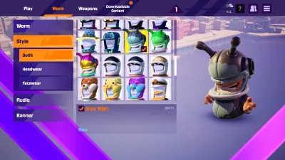 Worms Rumble - Spaceworm and Alien Double Pack — скриншот 3