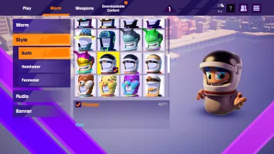 Worms Rumble - Spaceworm and Alien Double Pack — скриншот 4