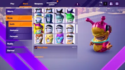 Worms Rumble - Spaceworm and Alien Double Pack — скриншот 5