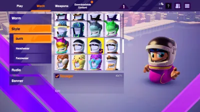 Worms Rumble - Spaceworm and Alien Double Pack — скриншот 6