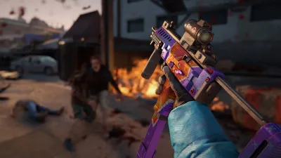 World War Z - Burning Skulls Weapons Skin Pack — скриншот 14