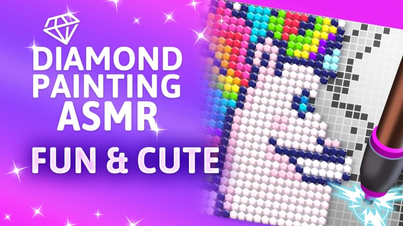 Diamond Painting ASMR: Fun & Cute