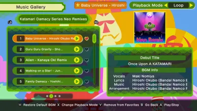 Once Upon A KATAMARI - Katamari Damacy Series Neo Remixes — скриншот 1
