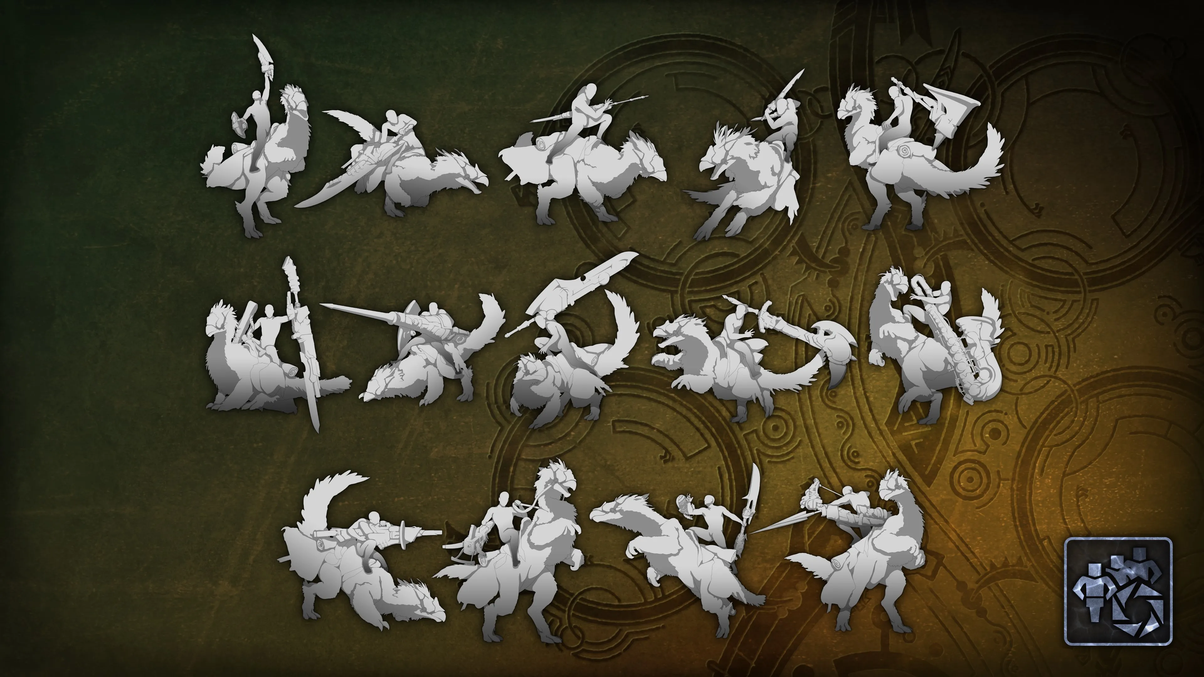 Поза для фотосессий: поза готовности к бою на сейкрете