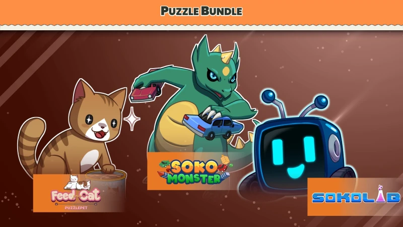 Puzzle Bundle Windows - Sokomonster, Sokolab and Feed Your Cat