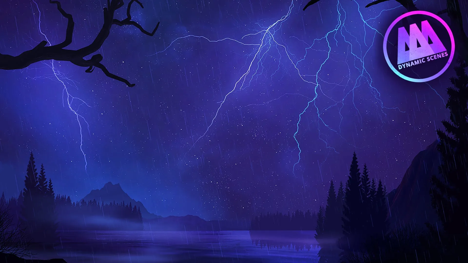 AAA Dynamic Scenes - Lightning Night Sky Dynamic Scene