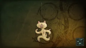 Подвеска: белый трусишка