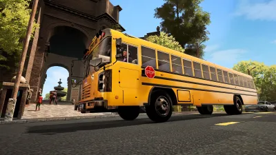 Bus Simulator 21 Next Stop - Official School Bus Extension — скриншот 1