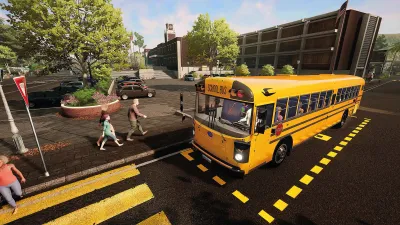 Bus Simulator 21 Next Stop - Official School Bus Extension — скриншот 11