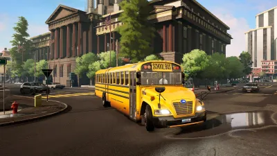 Bus Simulator 21 Next Stop - Official School Bus Extension — скриншот 13
