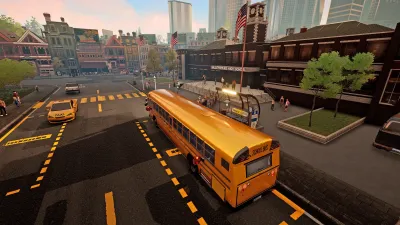Bus Simulator 21 Next Stop - Official School Bus Extension — скриншот 7