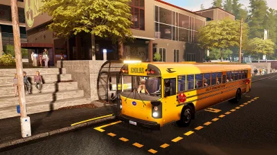 Bus Simulator 21 Next Stop - Official School Bus Extension — скриншот 9