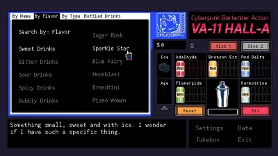 VA-11 Hall-A: Cyberpunk Bartender Action — скриншот 5