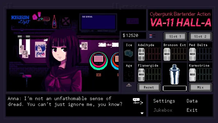 VA-11 Hall-A: Cyberpunk Bartender Action — скриншот 10