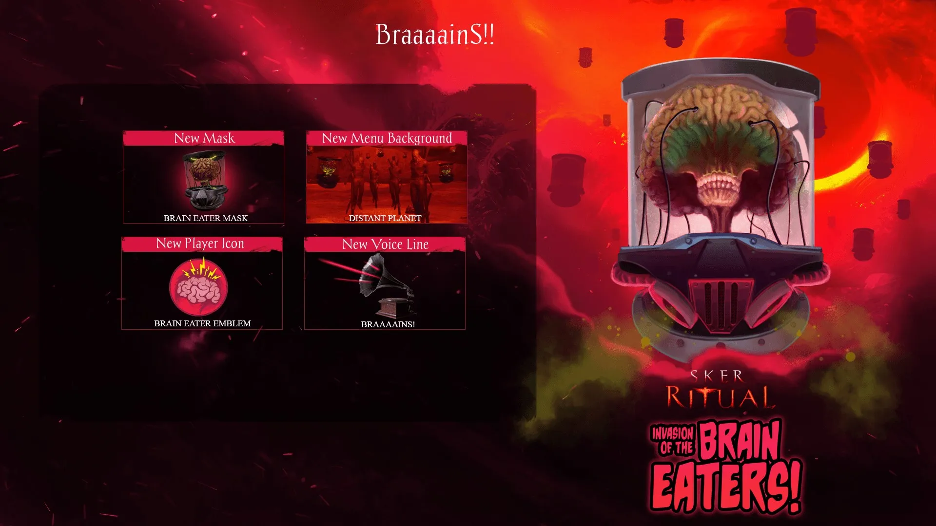 Sker Ritual - Invasion of the Brain Eaters — трейлер