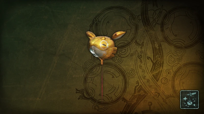 Подвеска: стрижабль (золото)