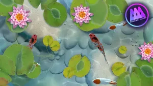AAA Dynamic Scenes - Koi Fish Pond Dynamic Scene