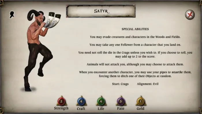 Talisman: Digital Edition - The Satyr Character Pack — скриншот 1