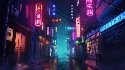 AAA Dynamic Scenes - Neon Whisper Dynamic Scene — скриншот 1