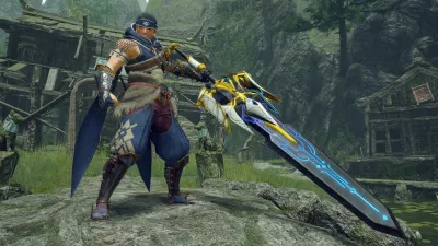 Многослойное оружие охотника «Затерянный код: Аска» (двуручный меч) — скриншот 5