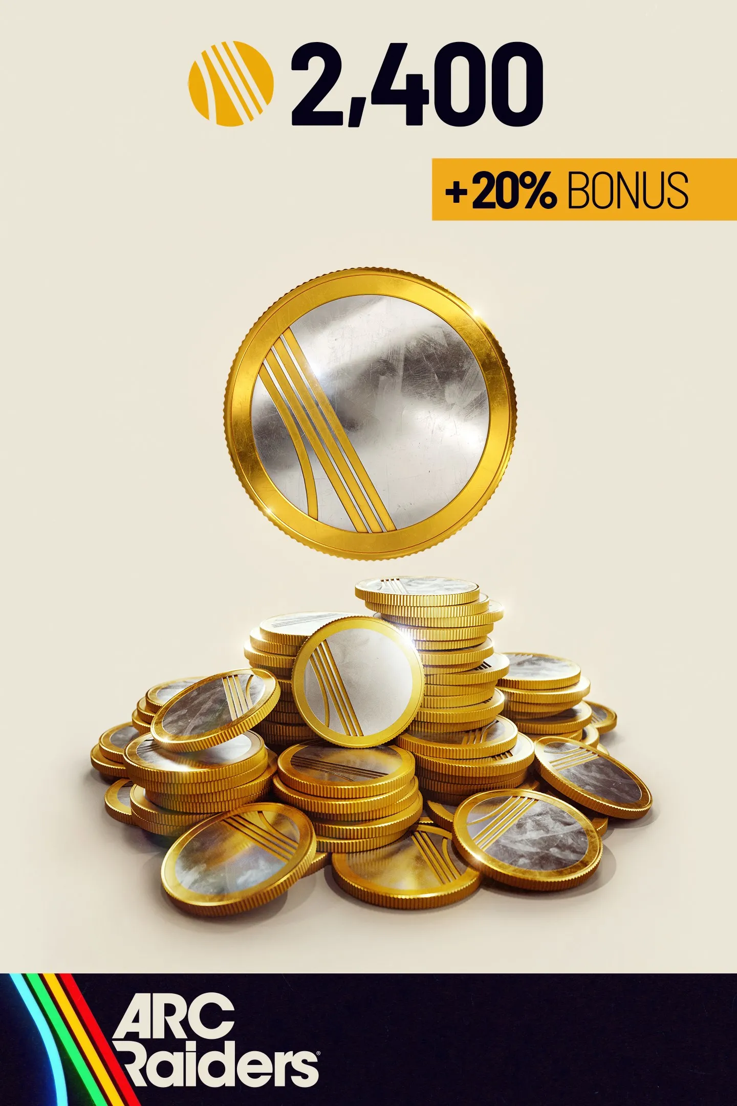 2,400 Raider Tokens