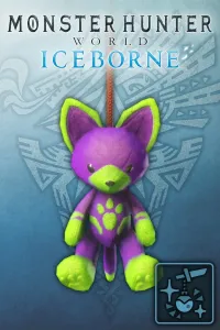 Кулон: лиловый плюшевый котт