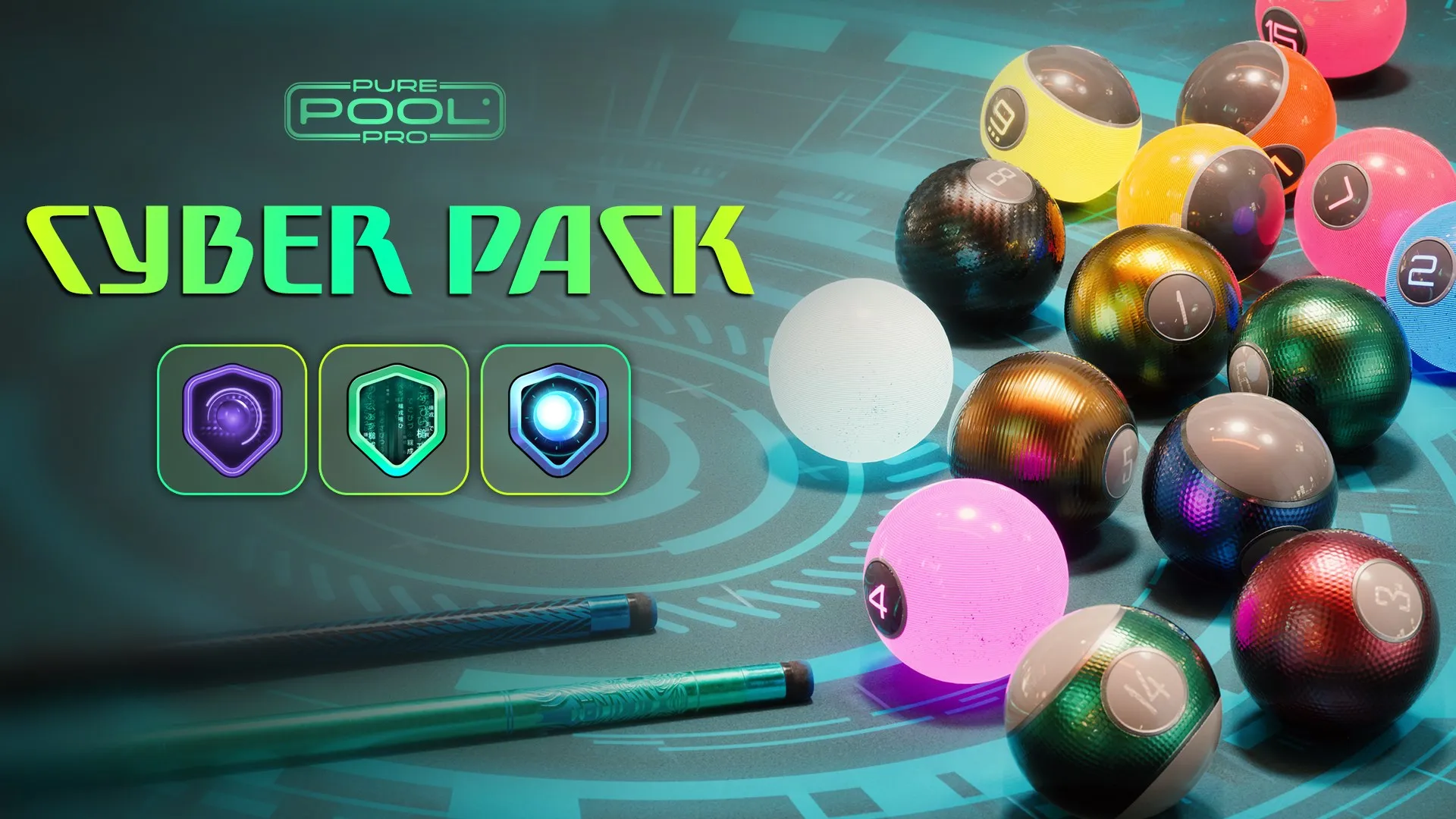 Pure Pool Pro: Кибер-набор предметов