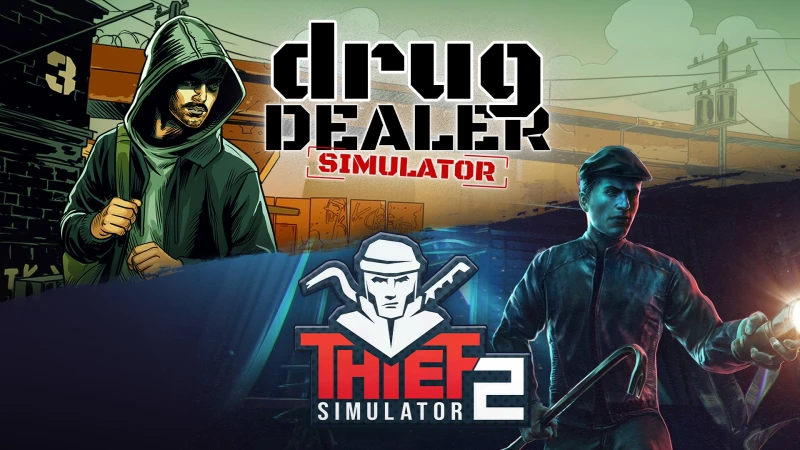 Outlaw Bundle: Thief Simulator 2 x Drug Dealer Simulator