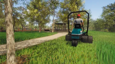 Lawn Mowing Simulator: Heritage Park — скриншот 3