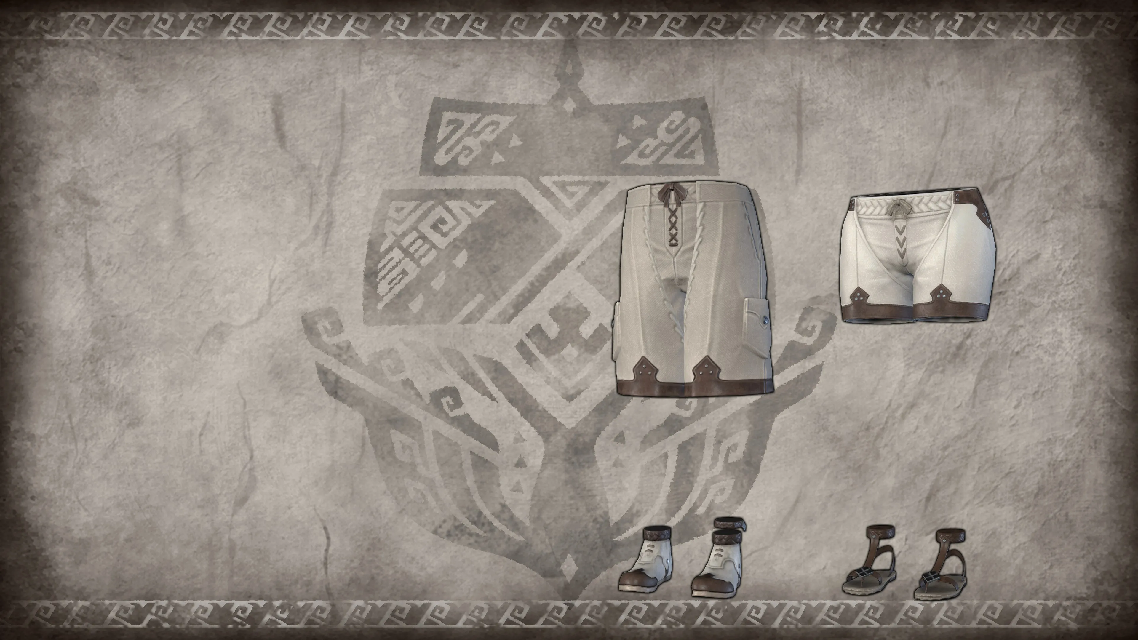 Элемент многослойных доспехов для охотника «Летние штаны»