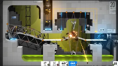Bridge Constructor Portal — скриншот 1