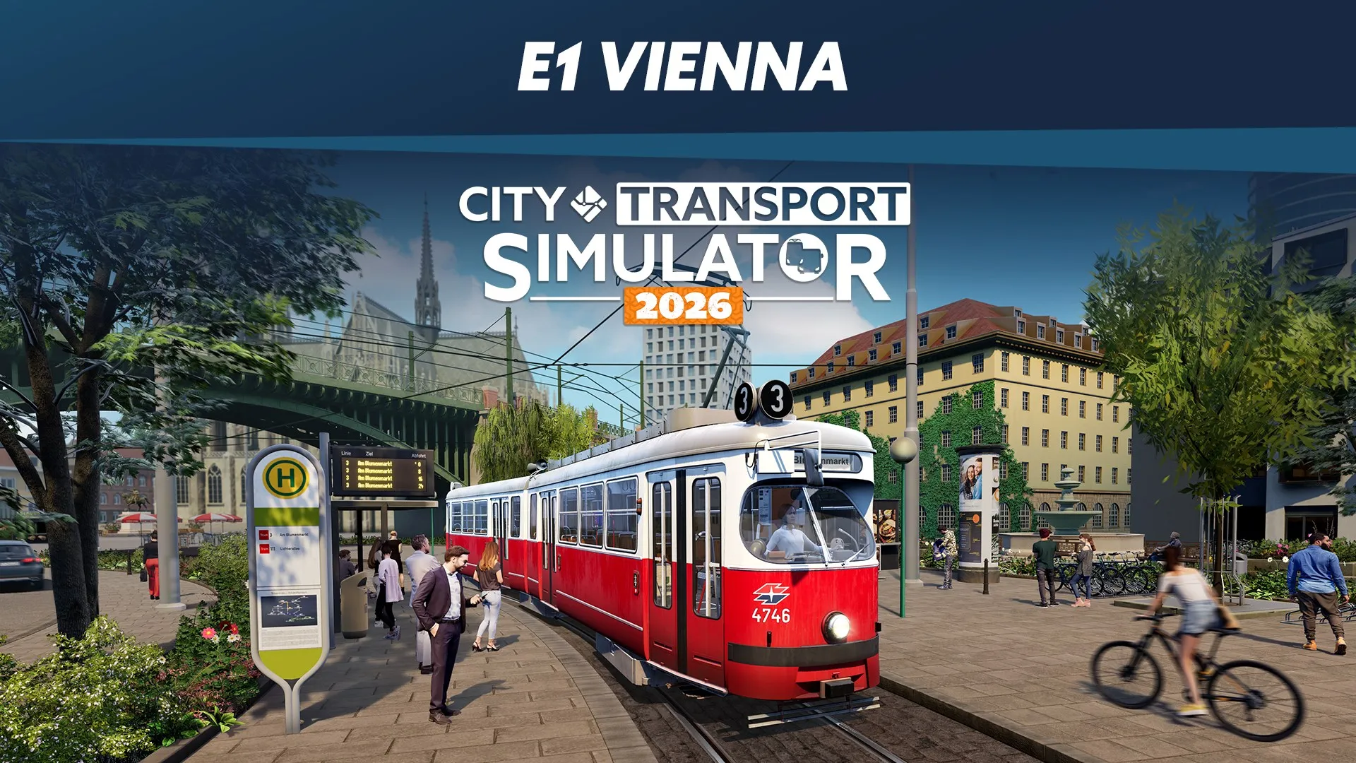 CTS 2026 - Tram DLC: E1 Vienna - City Transport Simulator Bus & Tram
