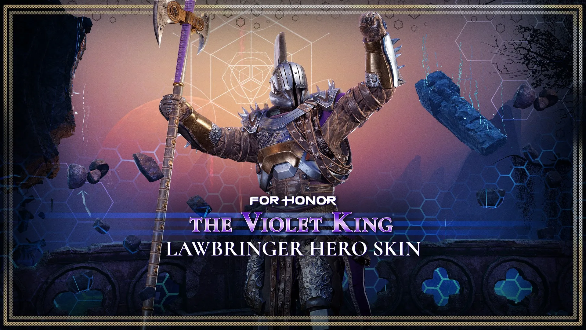 Лиловый Король – облик юстициария – FOR HONOR