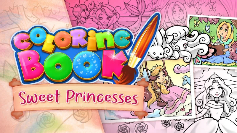 Coloring Book: Sweet Princesses
