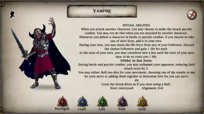 Talisman: Digital Edition - The Vampire Character Pack — скриншот 1