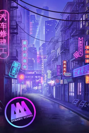 AAA Dynamic Scenes - Cyber Chinatown Alley Dynamic Scene