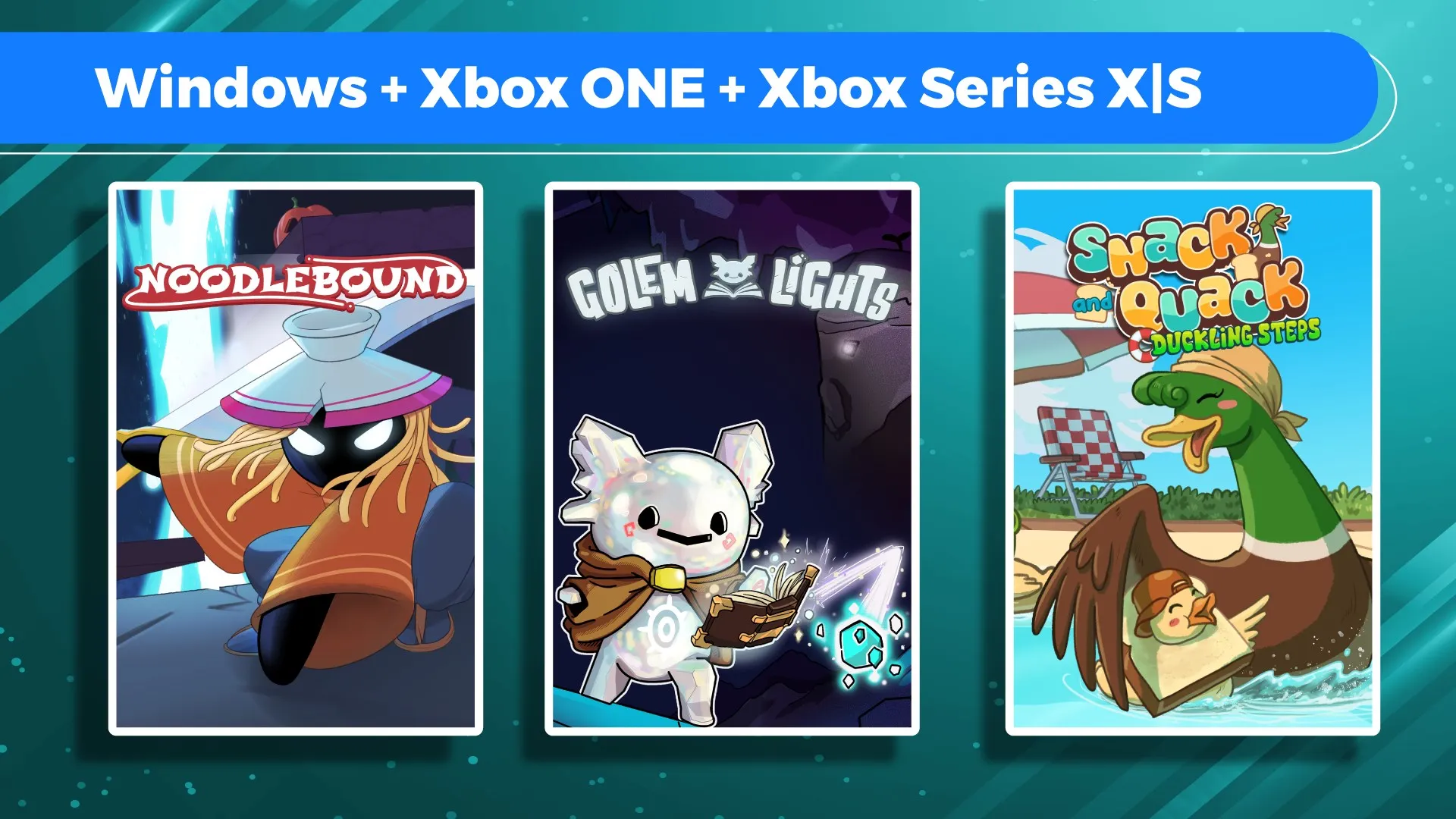 Noodlebound + Golem Lights + Snack and Quack: Duckling Steps (Bundle)