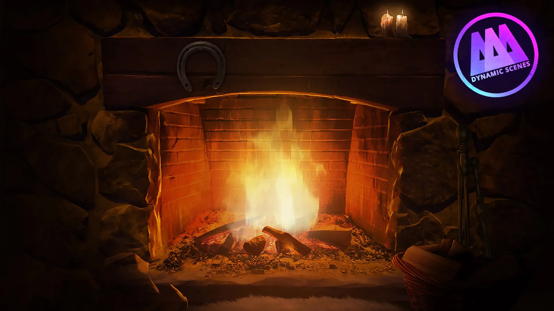 AAA Dynamic Scenes - Cozy Fireplace Nook Dynamic Scene