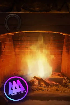 AAA Dynamic Scenes - Cozy Fireplace Nook Dynamic Scene