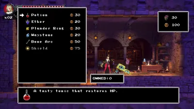 Bloodstained: Ritual of the Night - Классический режим II: Проклятье Доминики — скриншот 7