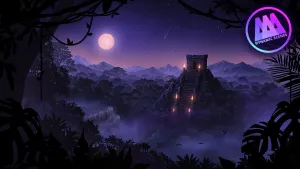 AAA Dynamic Scenes - Aztec Temple Twilight Dynamic Scene