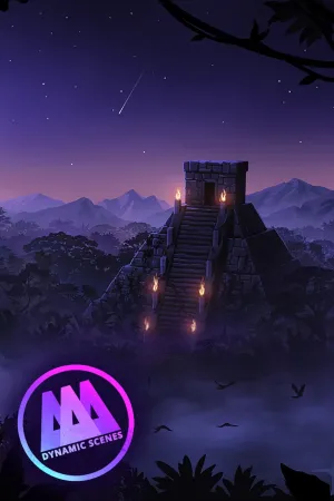 AAA Dynamic Scenes - Aztec Temple Twilight Dynamic Scene