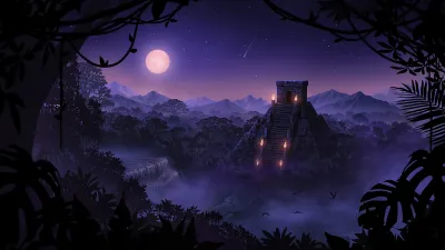 AAA Dynamic Scenes - Aztec Temple Twilight Dynamic Scene — скриншот 1