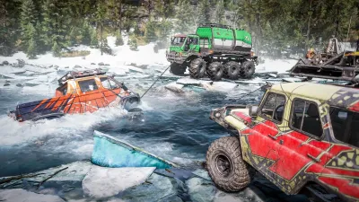 Expeditions: A MudRunner Game - Season 3: Icy Shores (Windows) — скриншот 1