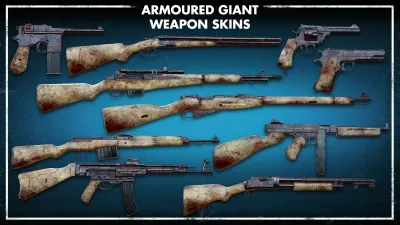 Zombie Army 4: Armoured Giant Weapon Skins — скриншот 5