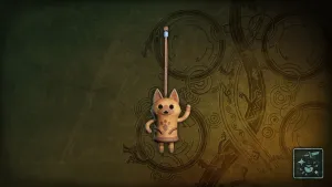 Подвеска: танцующий белый кот